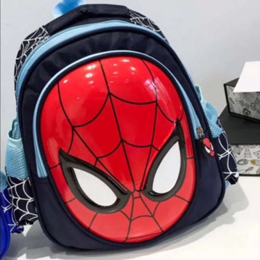 Cool Boys 3D Spiderman Cartoon Backpack